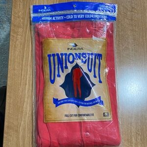 Indera Red Union Suit for Men